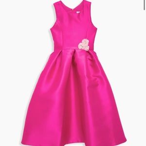 Zoe Little Girl's Missy Satin Sleeveless Dress